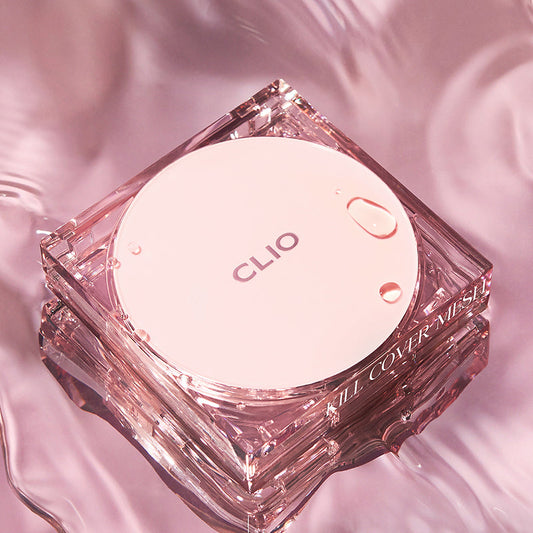 Clio Kill Cover Mesh Glow Cushion Set (15g+Refill). مجموعة وسائد شيليو كيل كوكاكر موسه علو (15 جم + عبوة إضافية)