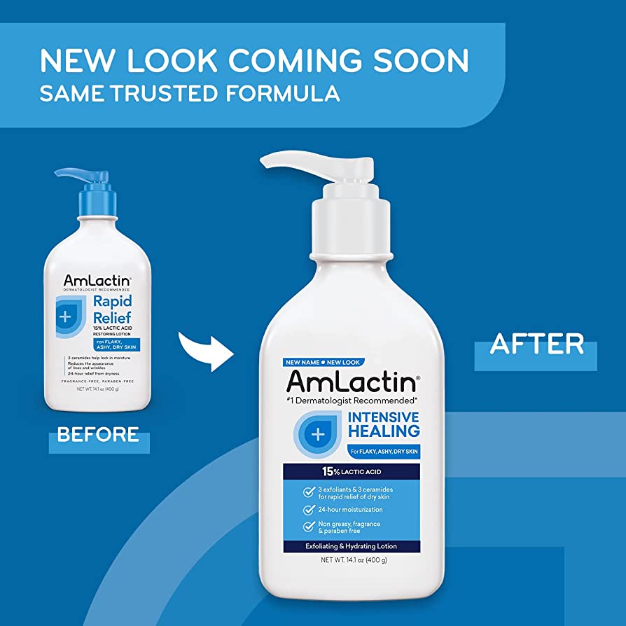 Amlactin Intensive Healing Lotion with 15% Lactic Acid (2 sizes)
