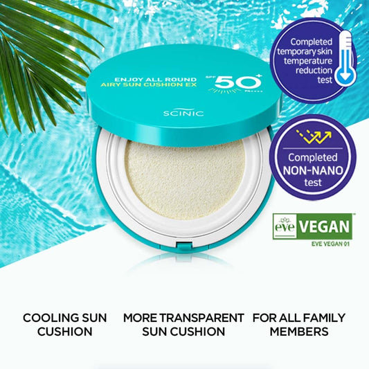 Scinic Enjoy All Around Airy Sun Cushion EX SPF50+ PA++++