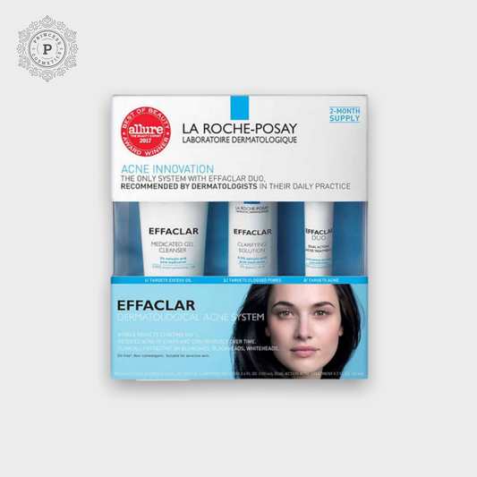 La Roche Posay Effaclar Acne Treatment System (3pcs). نظام علاج حب الشباب لاروش بوساي إيفاكلار (3 قطع)