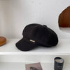 Plain Newsboy Cap. قبعة موزع الصحف عادي