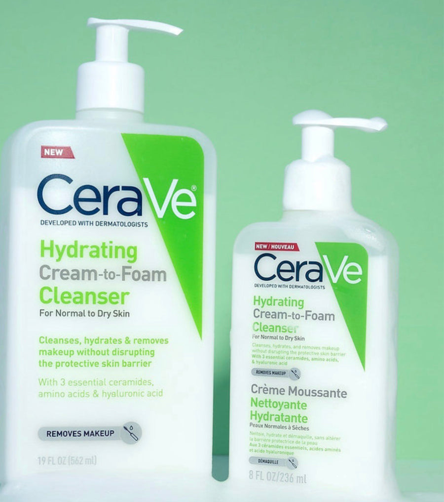 CeraVe Hydrating Cream-to-Foam Cleanser (2 sizes)