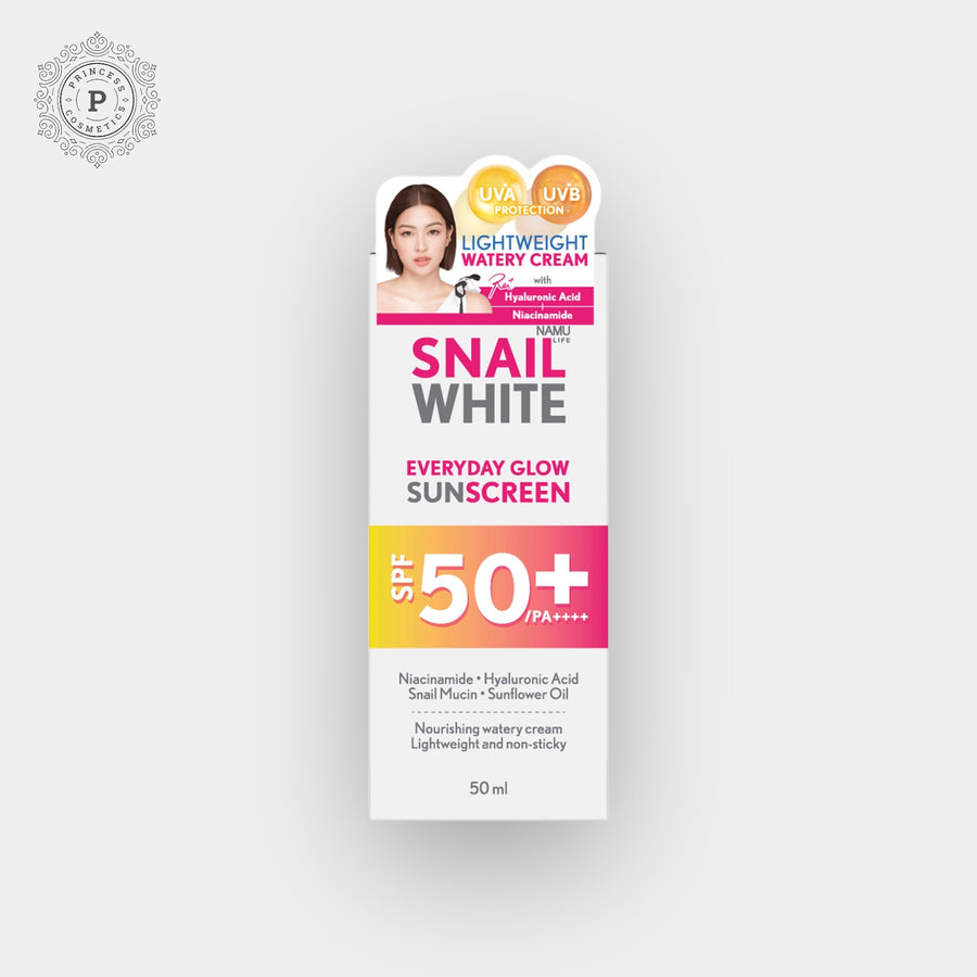Namu Life Snail White Everyday Glow Sunscreen SPF 50+/PA++++ 50ml