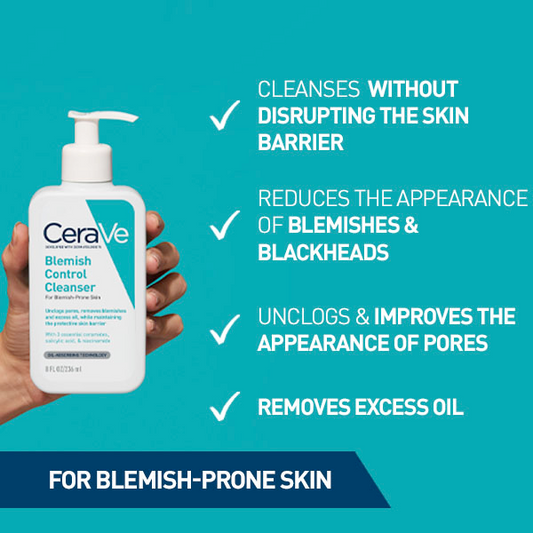 منظف ​​Cerave Blemish Control 236 مل - إصدار المملكة المتحدة