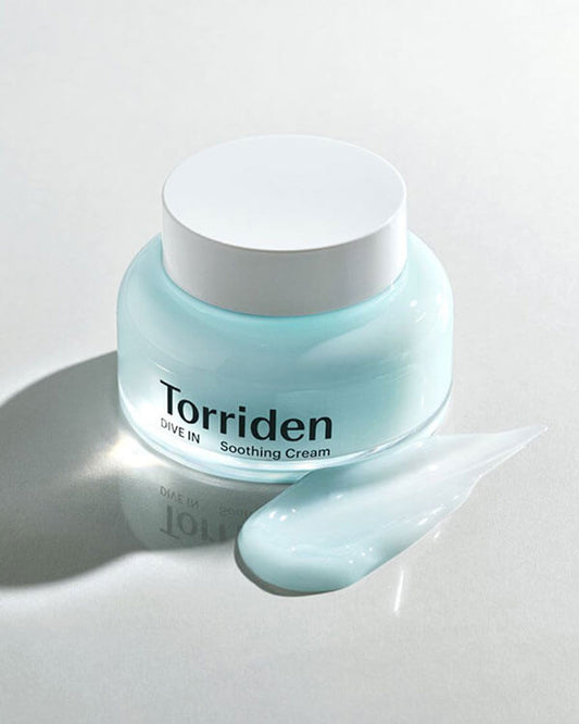 Torriden Dive-In Low Molecular Hyaluronic Acid Soothing Cream 100ml. Torriden الغوص في كريم مهدئ منخفض حمض الهيالورونيك الجزيئي