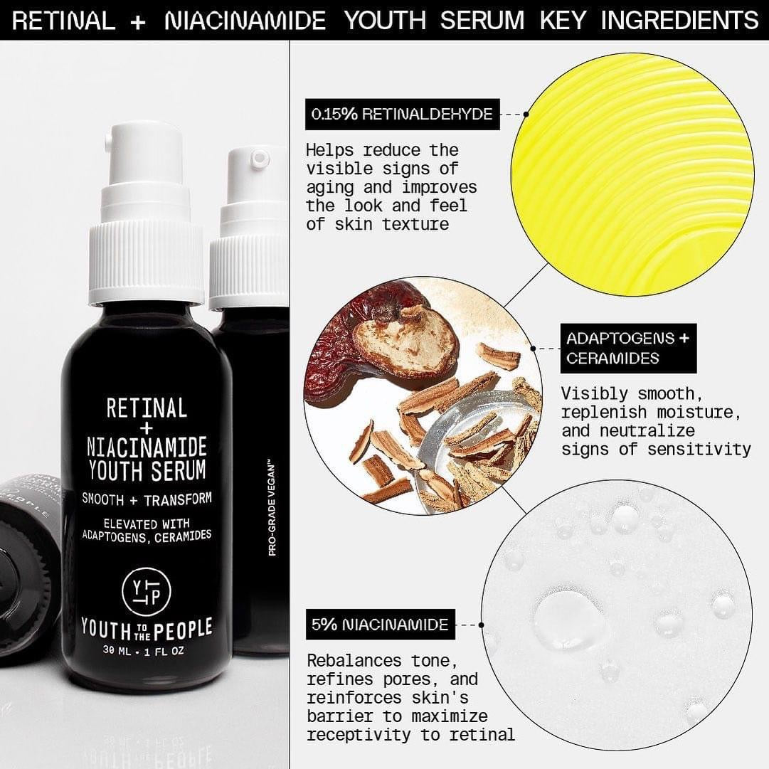 Youth to the People Retinal + Niacinamide Youth Serum 30ml