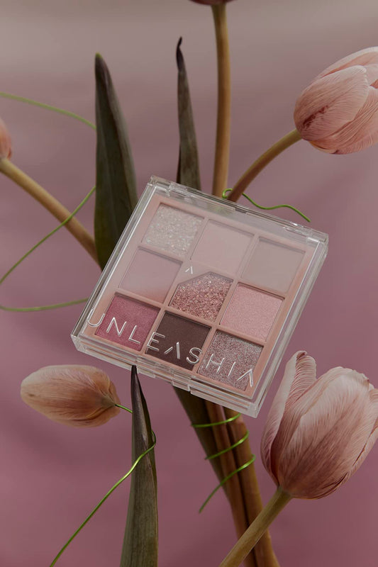 Unleashia Glitterpedia Eye Palette - No 5 All of Dusty Rose. باليت العيون جليتر بيديا من أنليشيا - رقم 5، كل من داستي روز