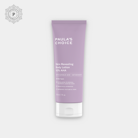 Paula’s Choice Skin Revealing Body Lotion with 10% AHA 210ml. بولا تشويس لوشن الجسم للكشف عن البشرة مع 10٪ AHA