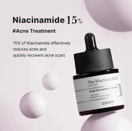 Cosrx The Niacinamide 15 Serum 20ml.       كوسركس مصل نياسيناميد 15 ٪  20مل