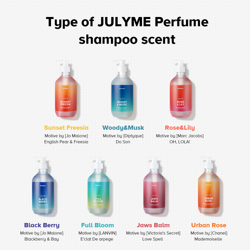 JULYME Perfume Hair Shampoo 500ml (7 Scent)