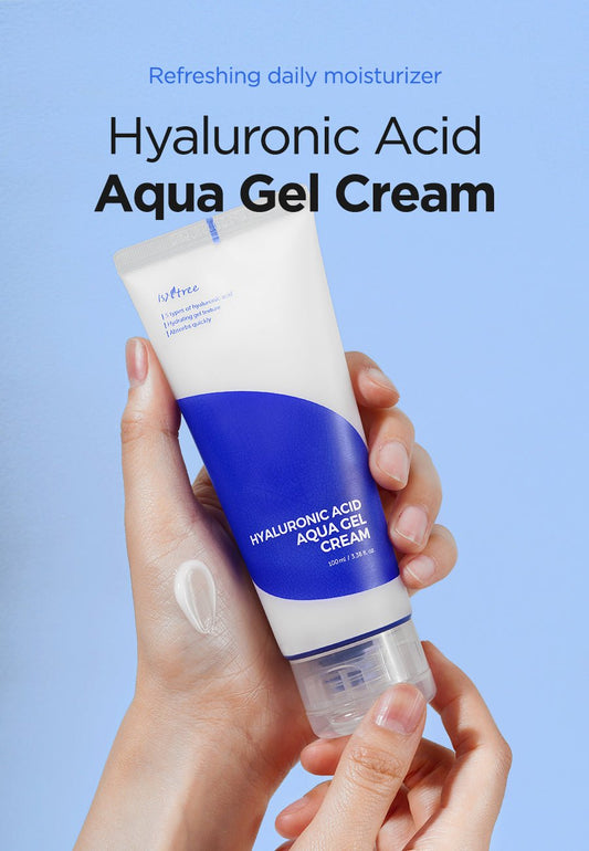 Isntree Hyaluronic Acid Aqua Gel Cream 100ml. كريم جل مائي بحمض الهيالورونيك من إيسنتري، 100 مل - Princess Cosmetics Qatar