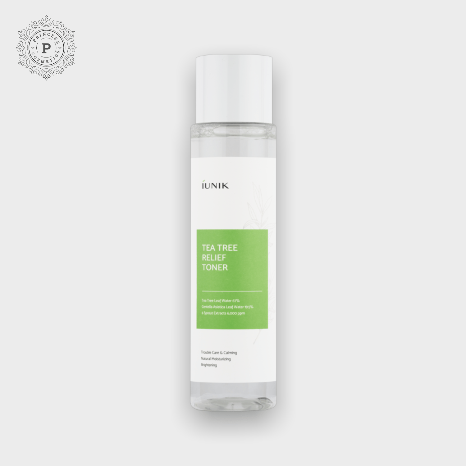 Iunik Tea Tree Relief Toner 200ml. تونر شجرة الشاي من إيونيك 200 مل - Princess Cosmetics Qatar