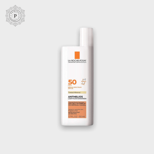 La Roche Posay Anthelios Mineral TINTED Sunscreen SPF50 50ml. لاروش بوساي أنثيليوس مينيرال واقي من الشمس SPF50 50 مل - Princess Cosmetics Qatar