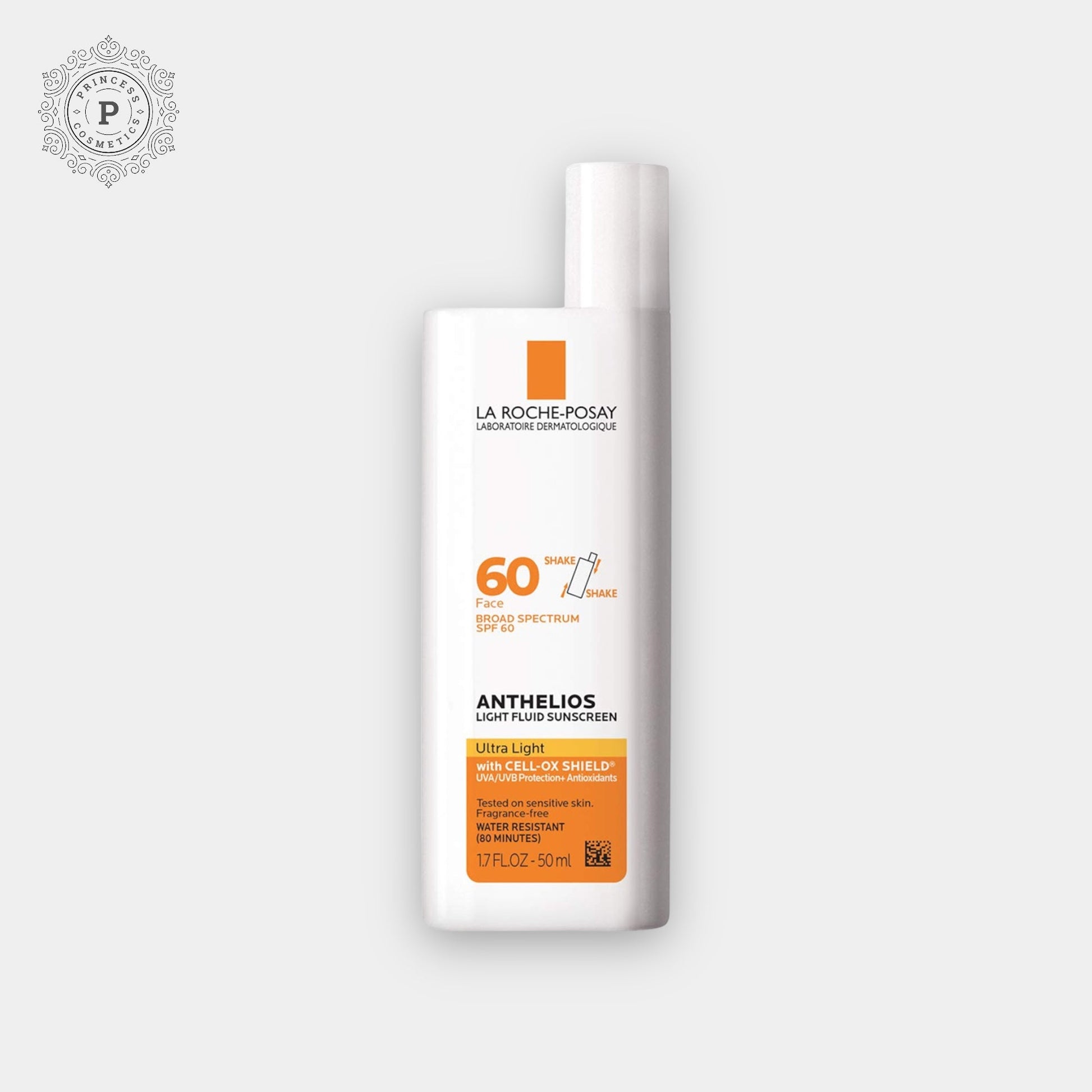 La Roche Posay Ultra Light Fluid Facial Sunscreen SPF60 50ml. لاروش بوساي واقي شمسي للوجه خفيف للغاية بعامل حماية من الشمس SPF60، 50 مل - EXPIRY: 12 - 2025 - Princess Cosmetics Qatar