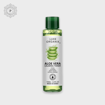 Luxe Organix Aloe Vera Calming Toner 150ml لوكس أورجانيكس الألوة فيرا تونر مهدئ 150 مل - Princess Cosmetics Qatar