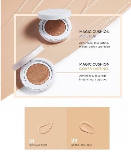 Missha M Magic Cover Lasting Cushion 15g. وسادة ميشا إم السحرية الدائمة 15 جم - Princess Cosmetics Qatar