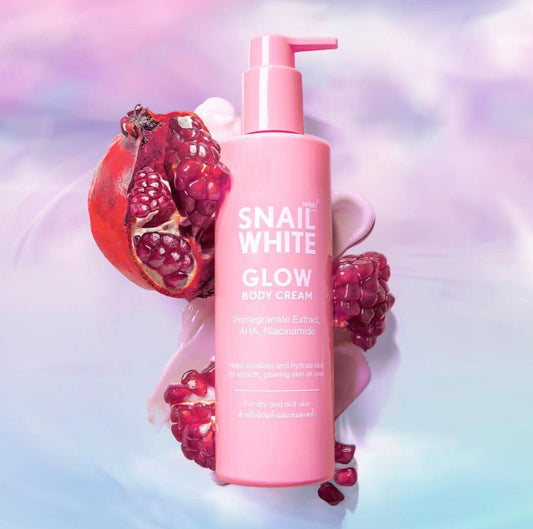 Namu Life Snail White Glow Body Cream 300ml. كريم الجسم نامو لايف سنيل وايت جلو 300 مل - Princess Cosmetics Qatar