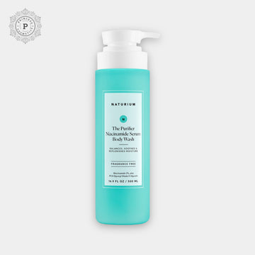 Naturium The Purifier Niacinamide Serum Body Wash 500ml. غسول الجسم سيروم النياسيناميد من ناتوريوم، 500 مل - Princess Cosmetics Qatar