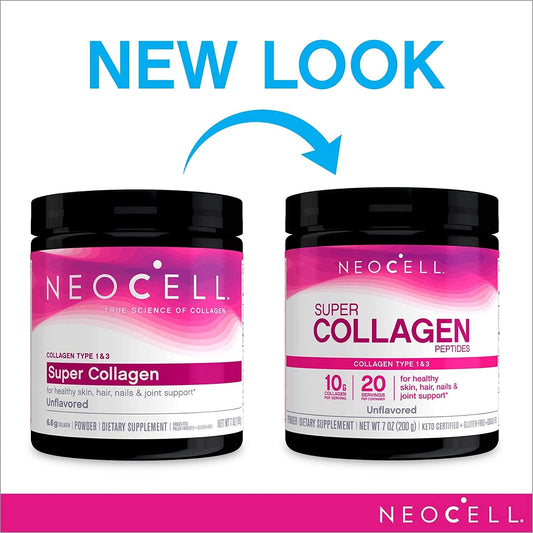 Neocell Collagen Powder 198g. نيوسيل مسحوق الكولاجين 198 جرام - Princess Cosmetics Qatar