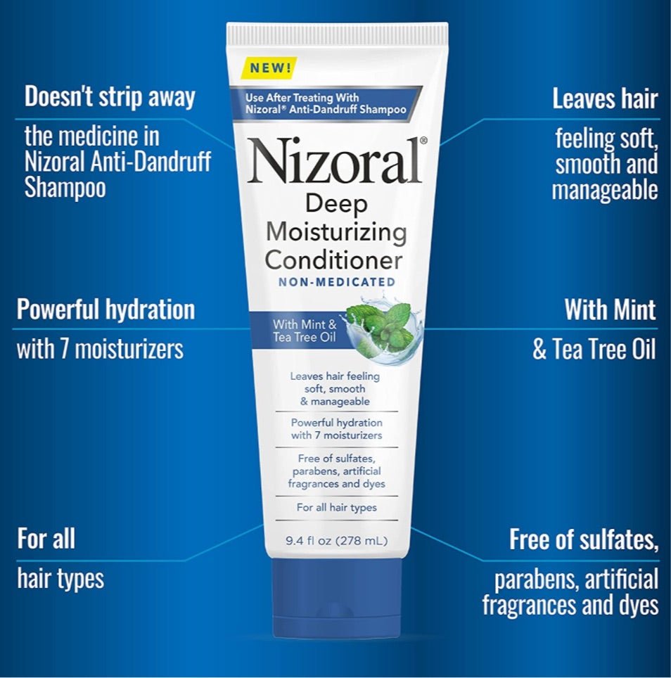 Nizoral Deep Moisturizing Conditioner 278ml. بلسم نيزورال للترطيب العميق 278 مل - Princess Cosmetics Qatar