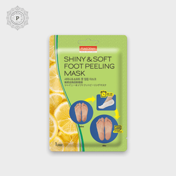 Purederm Shiny & Soft Foot Peeling Mask Ver. 2.0. قناع تقشير القدمين اللامع والناعم من بيورديرم. 2.0 - Princess Cosmetics Qatar