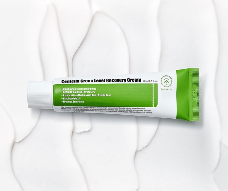 Purito Centella Green Level Recovery Cream 50ml. بوريتو كينتيلا كريم استعادة المستوى الأخضر - Princess Cosmetics Qatar