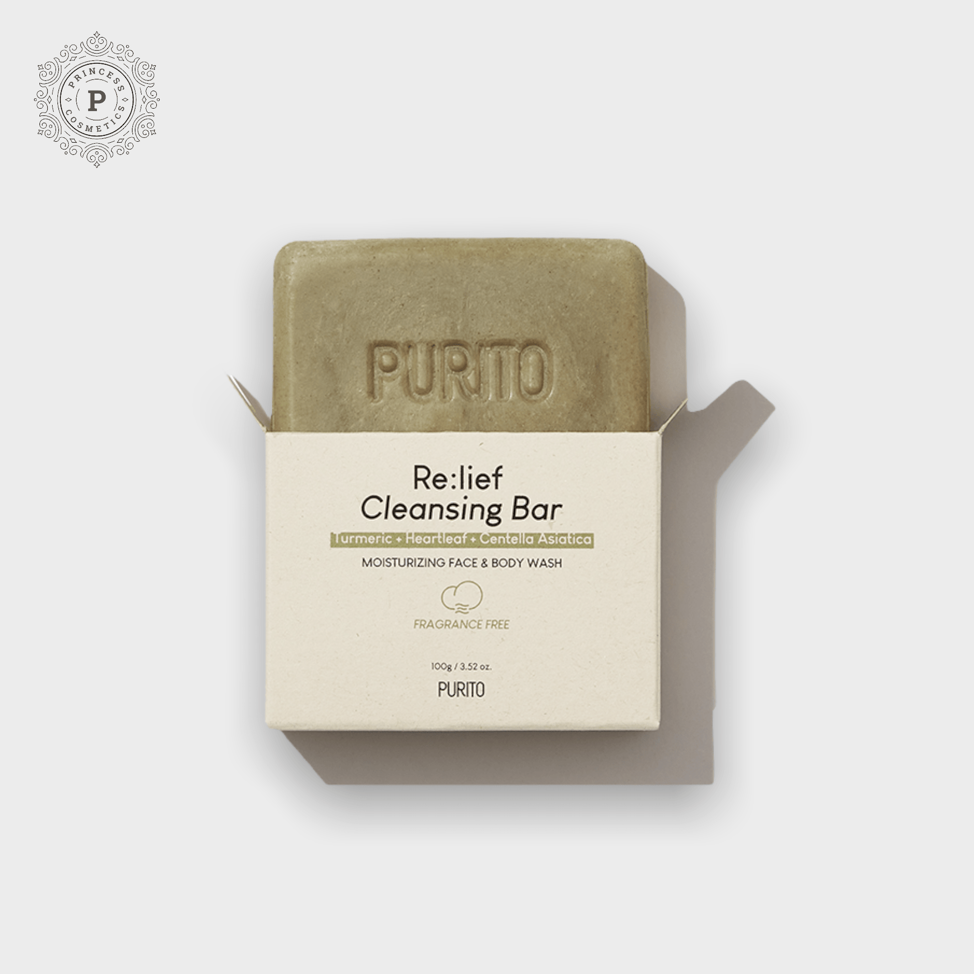 Purito Re:lief Cleansing Bar 100g - EXPIRY: 04/2025. بوريتو ري: ليف التطهير بار - Princess Cosmetics Qatar