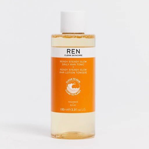 REN Ready Steady Glow Daily AHA Tonic (2 size). رين ريدي ستيدي جلو ديلي AHA Tonic (حجمين) - Princess Cosmetics Qatar