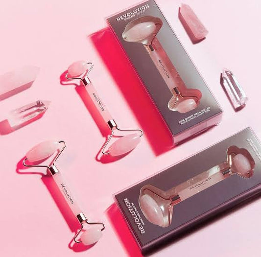 Revolution Skincare Rose Quartz Roller ريولو سكنكير رول كوارتز روز - Princess Cosmetics Qatar