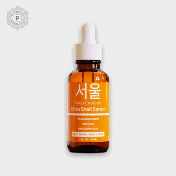 Seoul Ceuticals Ultra Snail Serum 30ml - EXPIRY: 06/2025. سيول سيوتيكالز الترا سيروم الحلزون 30 مل - Princess Cosmetics Qatar