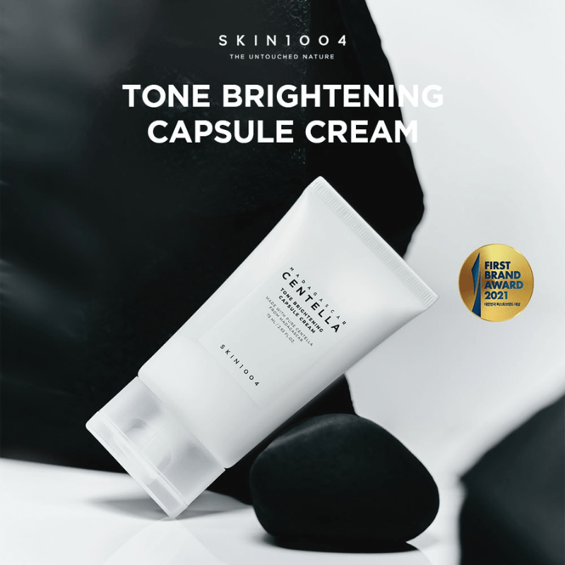 Skin1004 Madagascar Centella Tone Brightening Capsule Cream 75ml. Skin1004 مدغشقر كينتيلا تون كريم كبسولة تفتيح البشرة - Princess Cosmetics Qatar