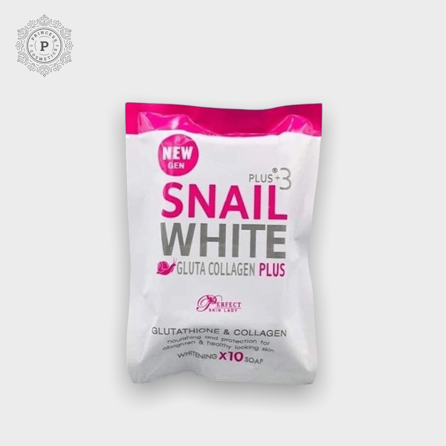 Snail White Gluta Collagen Plus Soap. سنيل ويت جلوتا كولاجين بلس صابون - Princess Cosmetics Qatar