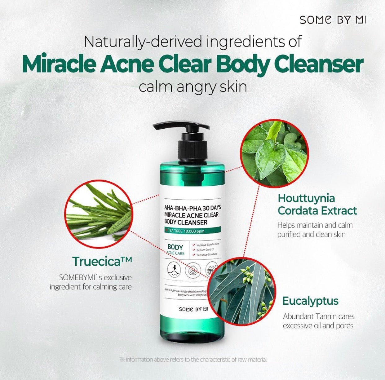 Somebymi AHA.BHA.PHA 30 Days Miracle Acne Clear Body Cleanser 400g. سومبيمي AHA. بها. PHA 30 يوما معجزة حب الشباب واضح منظف الجسم - Princess Cosmetics Qatar