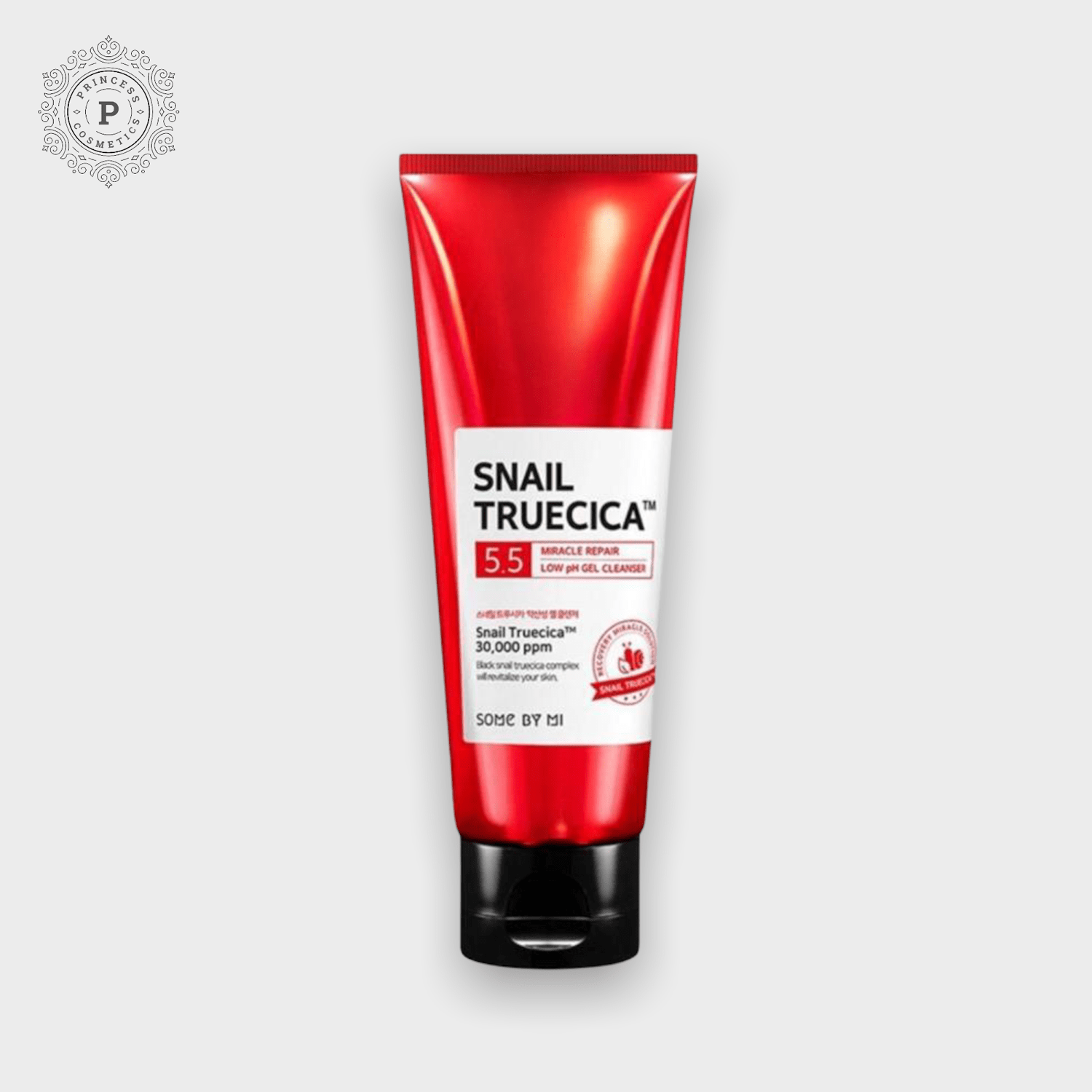 Somebymi Snail Truecica Low pH Gel Cleanser 100ml - EXPIRY: 09/2025. سومبيمي الحلزون Truecica منخفض درجة الحموضة جل المطهر - Princess Cosmetics Qatar