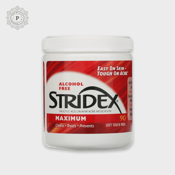 Stridex Medicated Acne Pads (90 pads). ضمادات حب الشباب الطبية من ستريدكس (90 ضمادة) - Princess Cosmetics Qatar